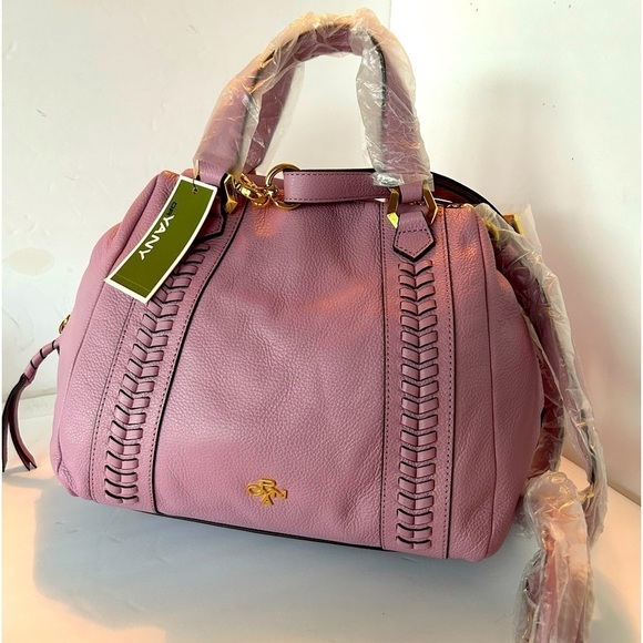 Oryanay NWT Lavender Pebble Leather Satchel - Picture 1 of 13